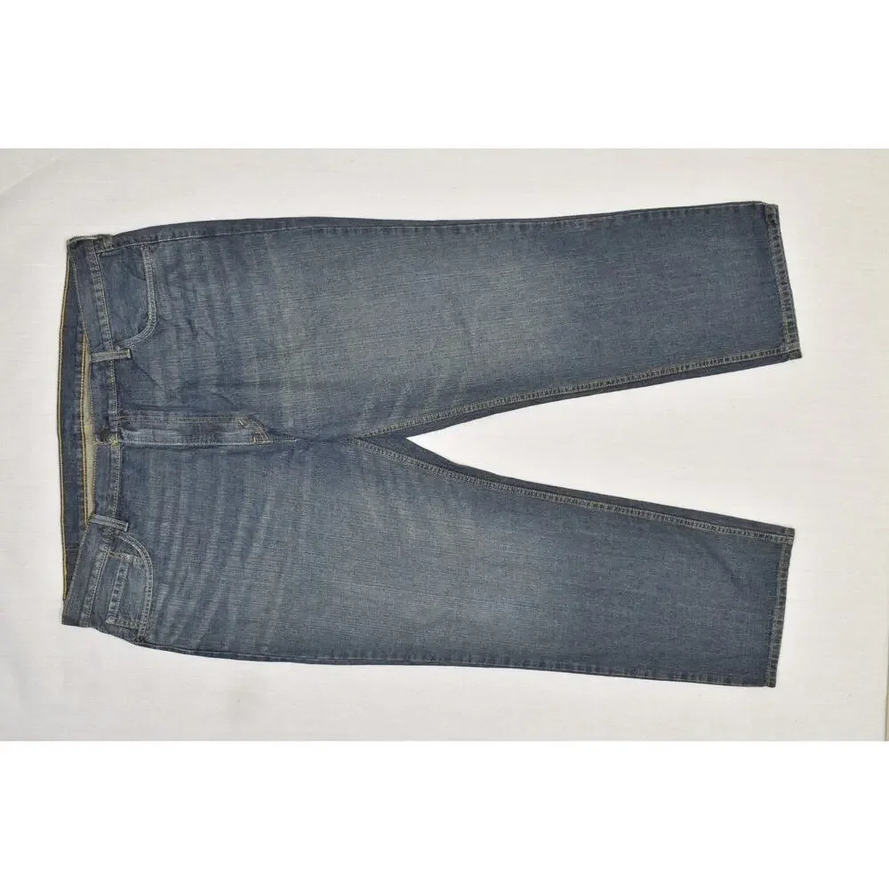 Levi's 559 Relaxed Straight Leg Jeans Men's Size 46x32 Dark Wash Denim Blue